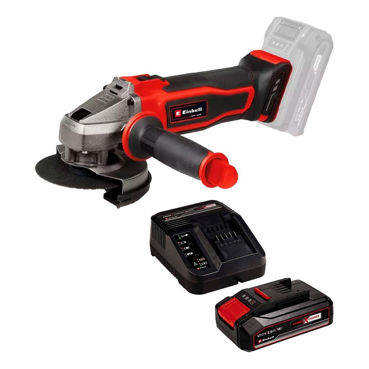 EINHELL - Kit Esmeril Inal. Einhell Te-ag 18/115-2 + Carg Y Bat 2,5 Ah