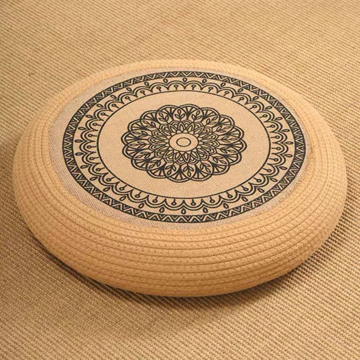 GENERICO - Cojín De Suelo Japonés Tejido A Mano Para Sentarse 40x10CM