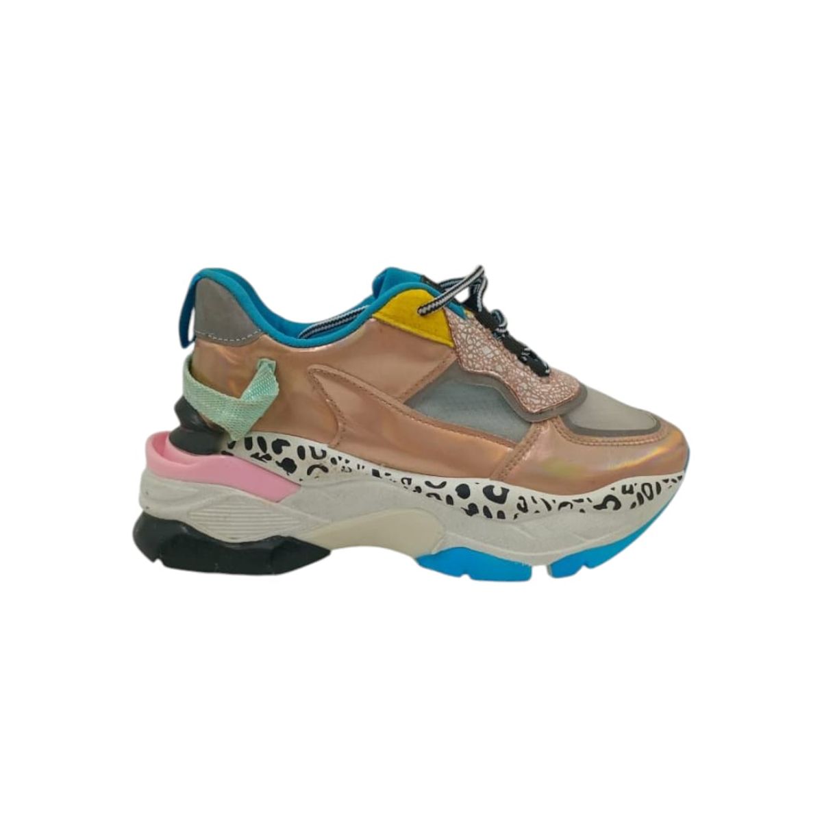 HERIEL - Zapatilla Rosa Plataforma Mujer