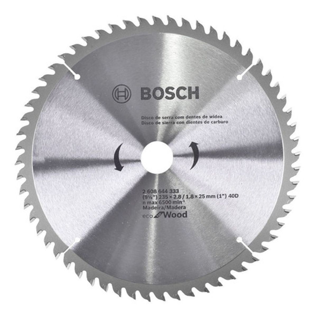 BOSCH - Disco Sierra Circular 235mm 9-1/4'' 40 Dientes Bosch 2608644333