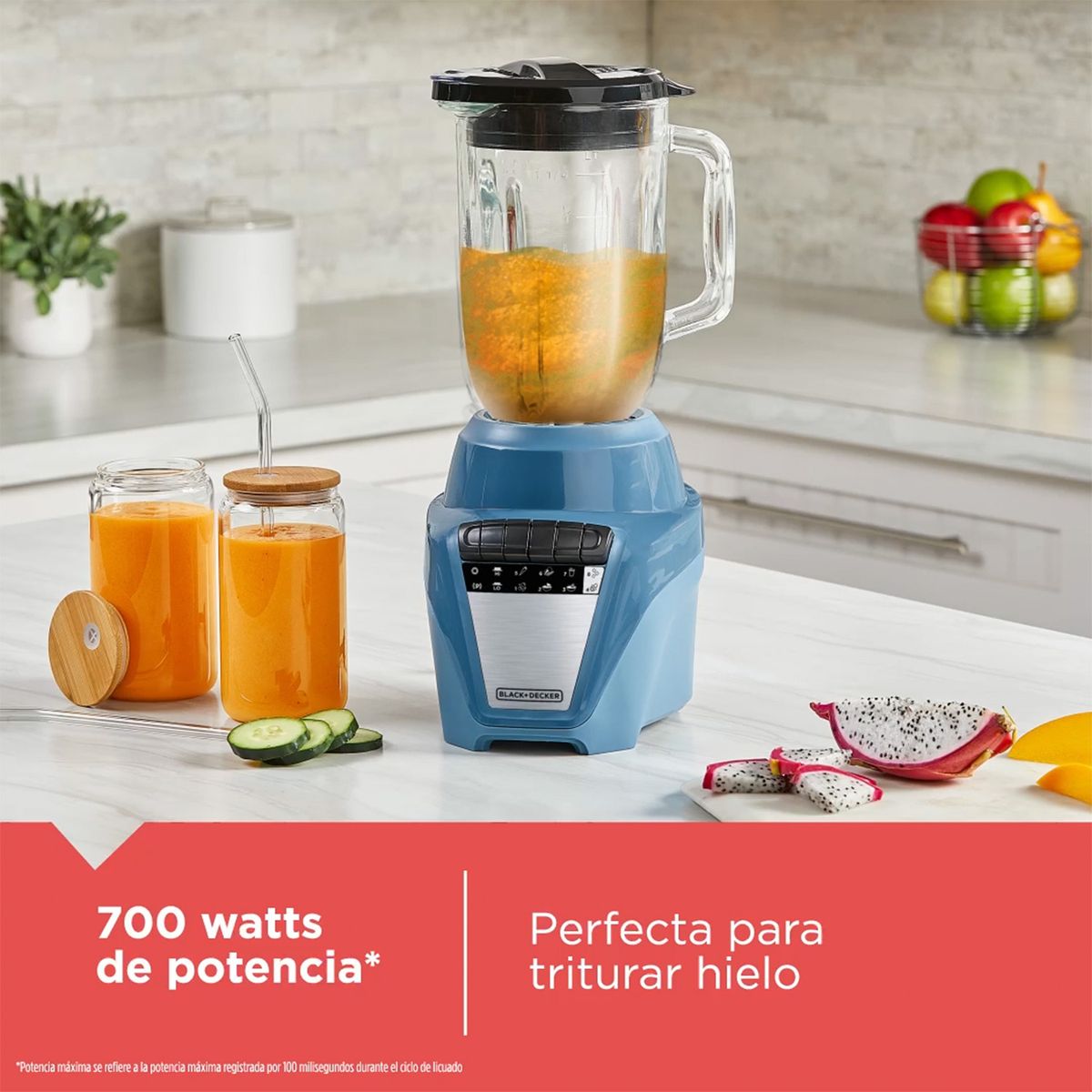 BLACK+DECKER - Licuadora Black+Decker Ice Crush 1.25L