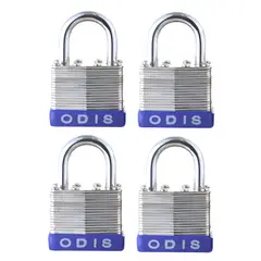 ODIS - Pack 4 Candados Laminado 40mm - Llaves Iguales