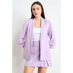 IO - Blazer Fantasia Mujer Morado