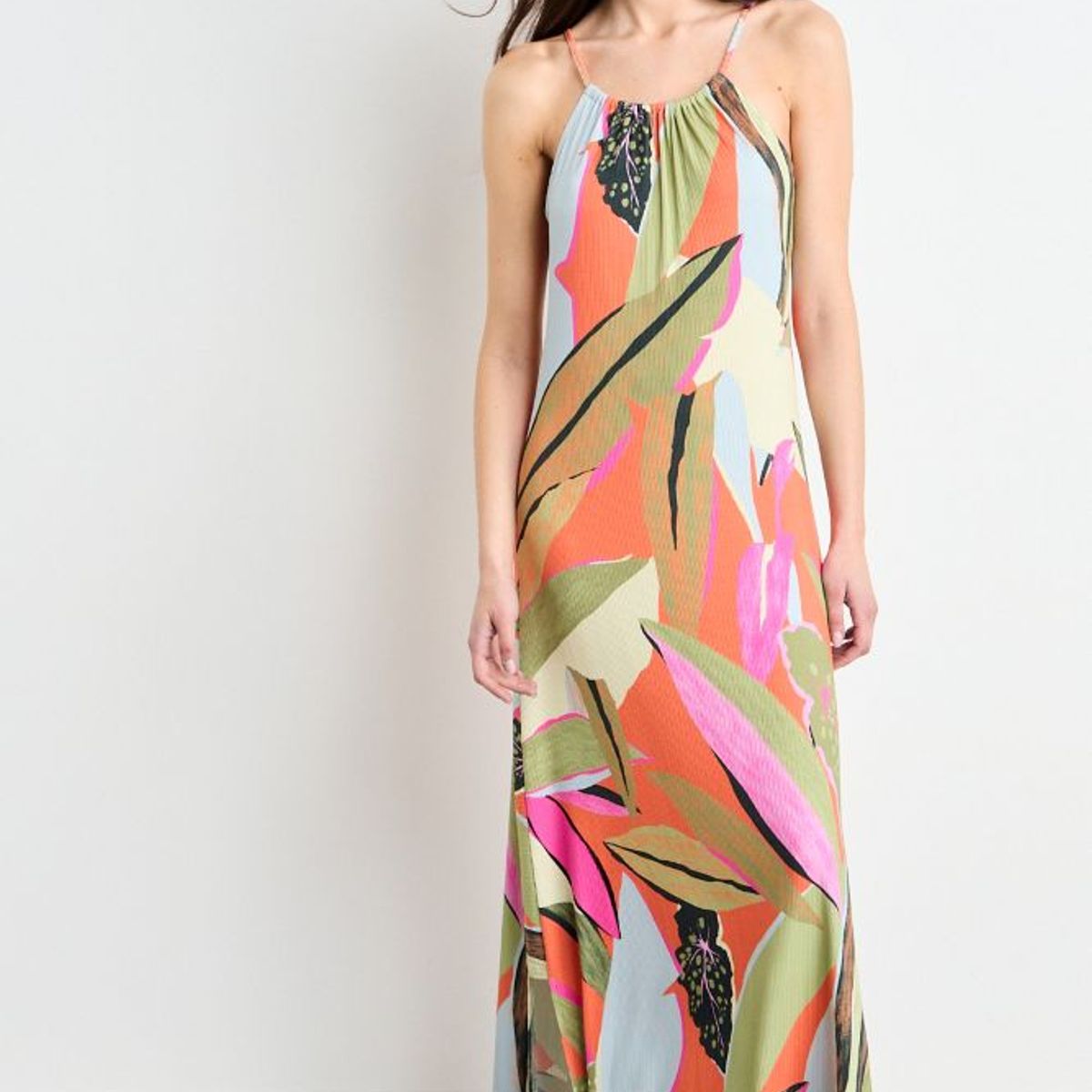 IO - Vestido Fantasia Largo Mujer Verde Io