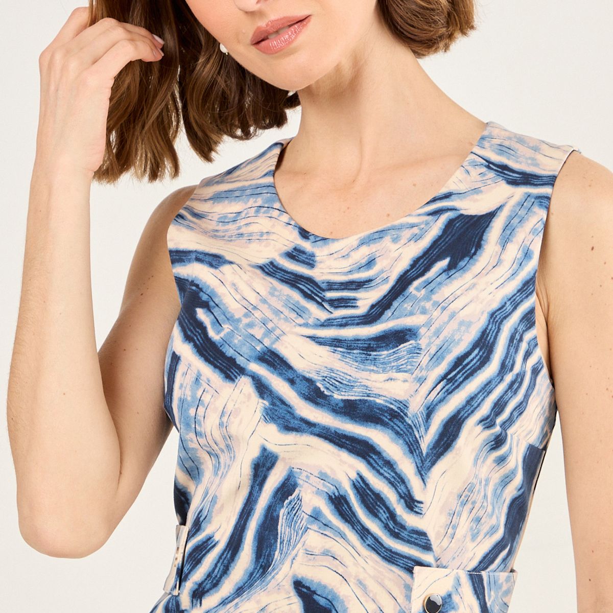 MA GRIFFE - Vestido Largo Mujer Azul Magriffe