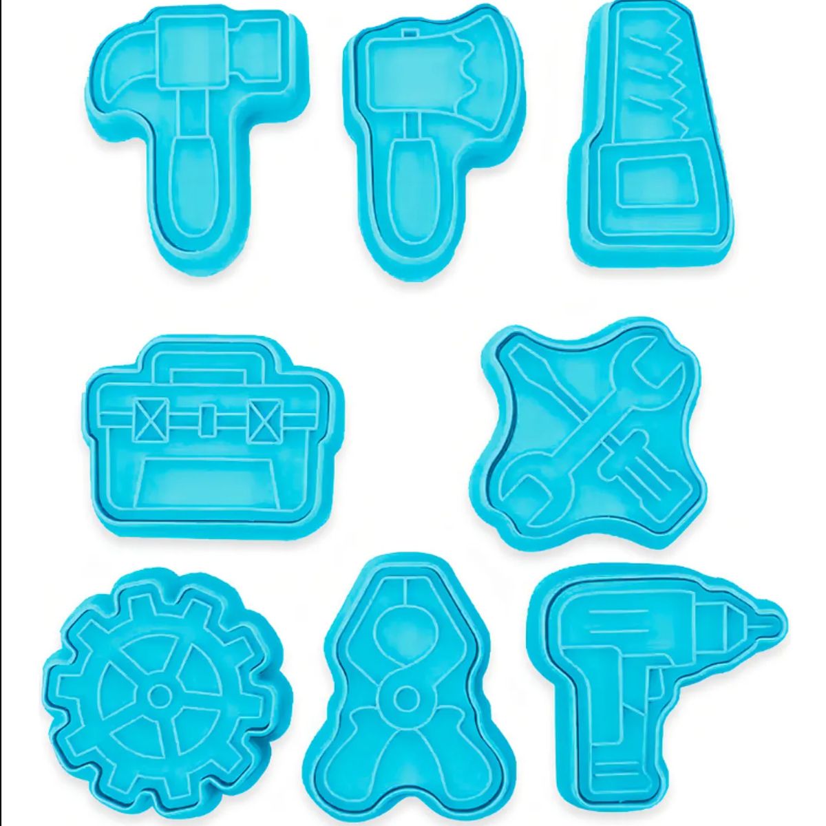 GENERICO - Set De Moldes Para Galletas 8 Piezas Herramientas Reutilizables