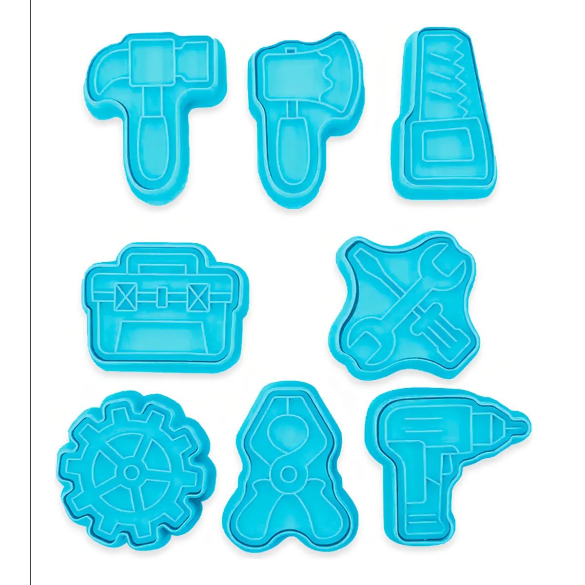 GENERICO - Set De Moldes Para Galletas 8 Piezas Herramientas Reutilizables