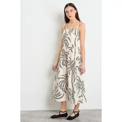 IO - Vestido Largo Fantasia Mujer Negro