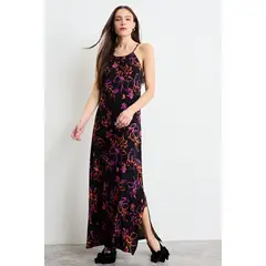 IO - Vestido Fantasia Largo Mujer Negro