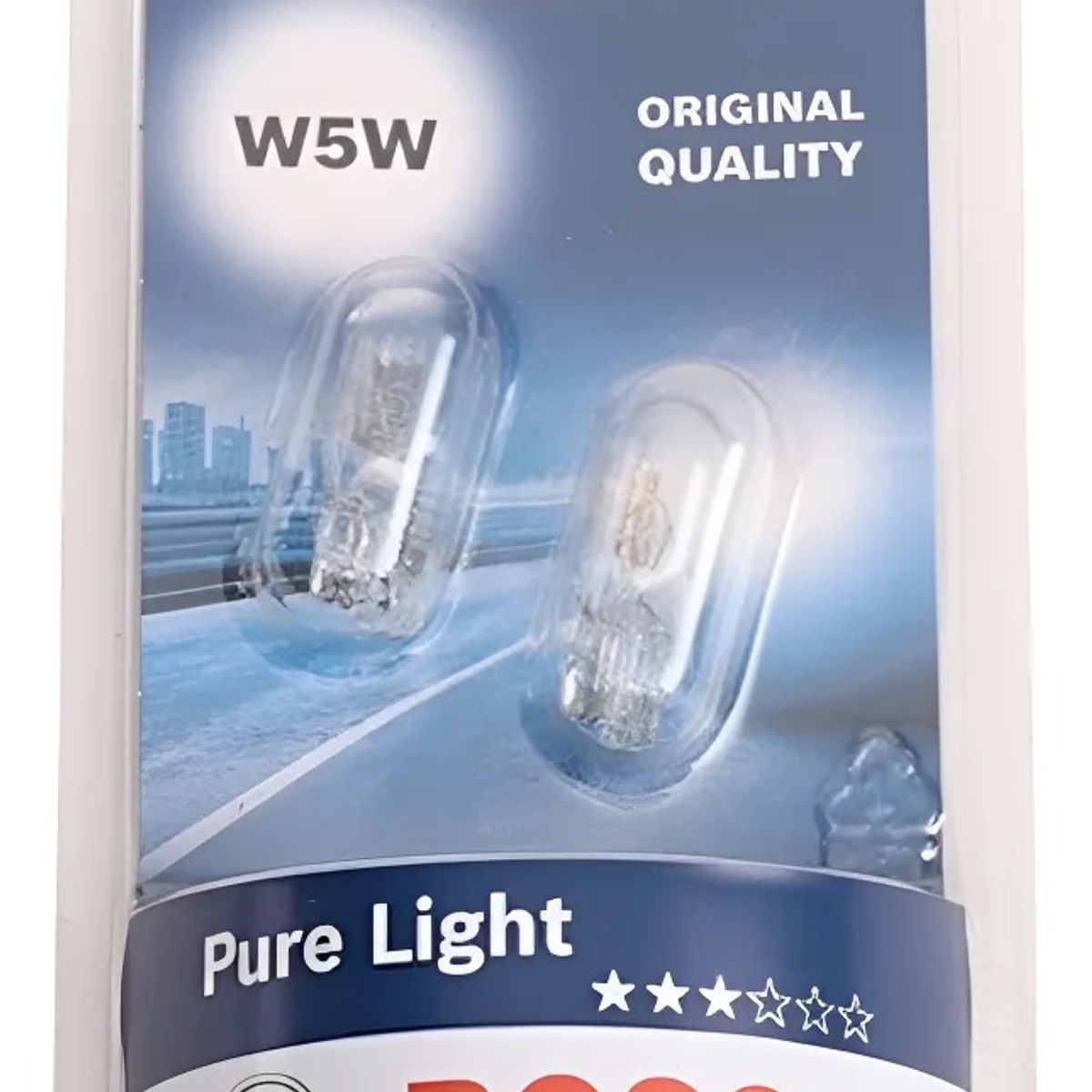 BOSCH - Pack Ampolletas Bosch 12v W5w T10 Halógena para Auto