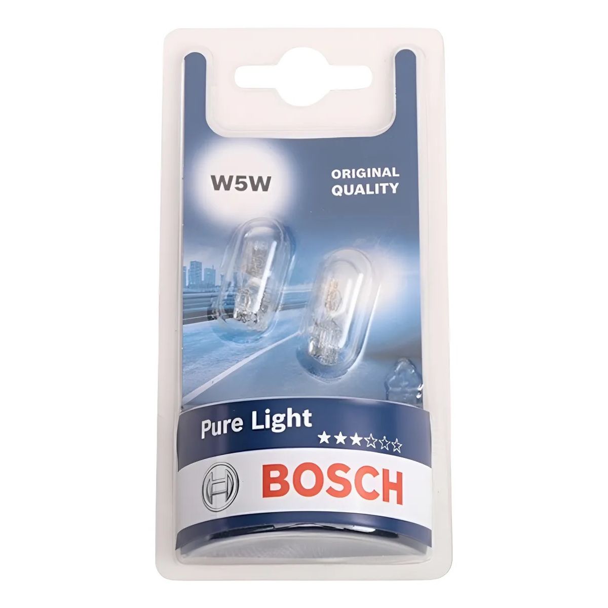 BOSCH - Pack Ampolletas Bosch 12v W5w T10 Halógena para Auto