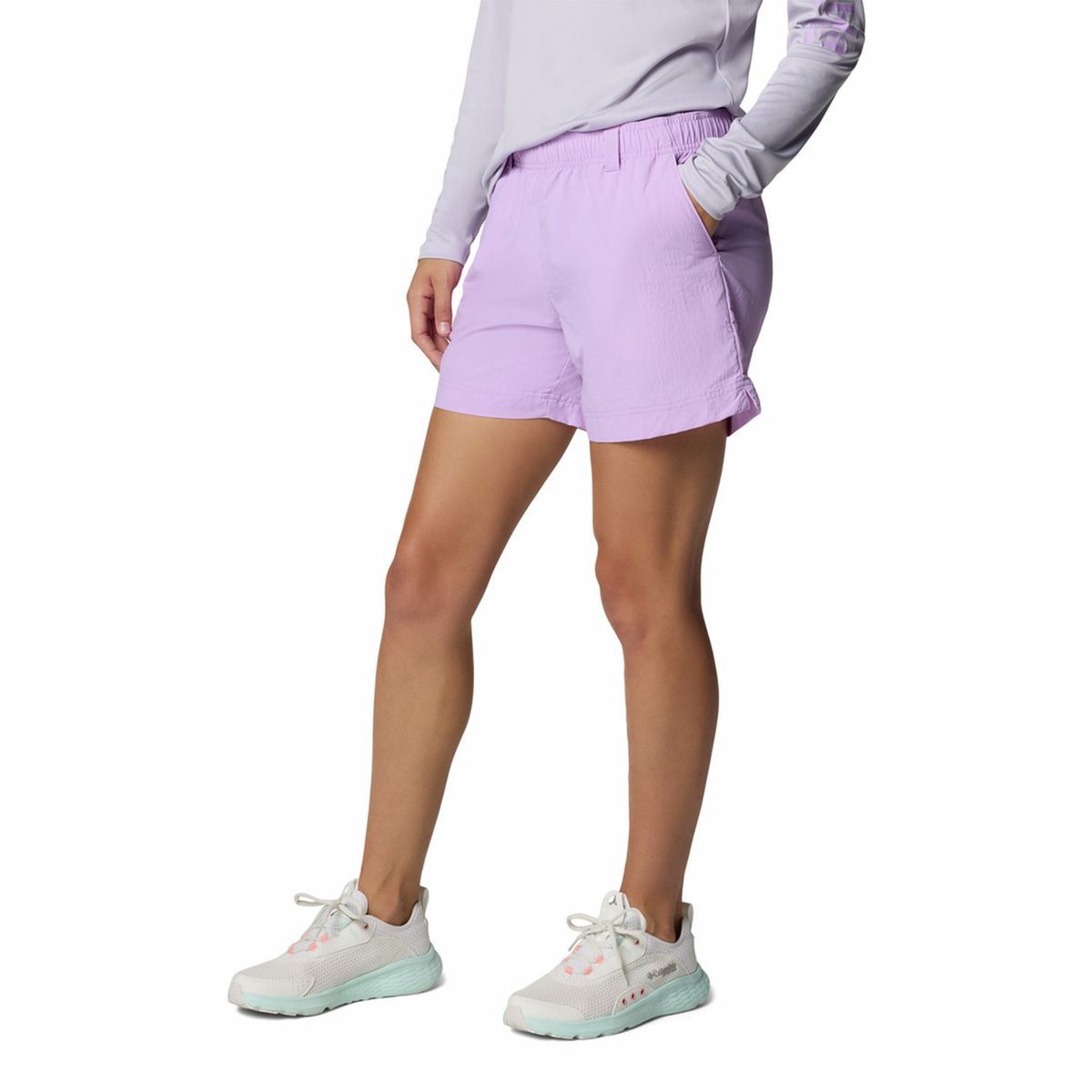 COLUMBIA - Short Mujer Impermeable Backcast II Morado COLUMBIA