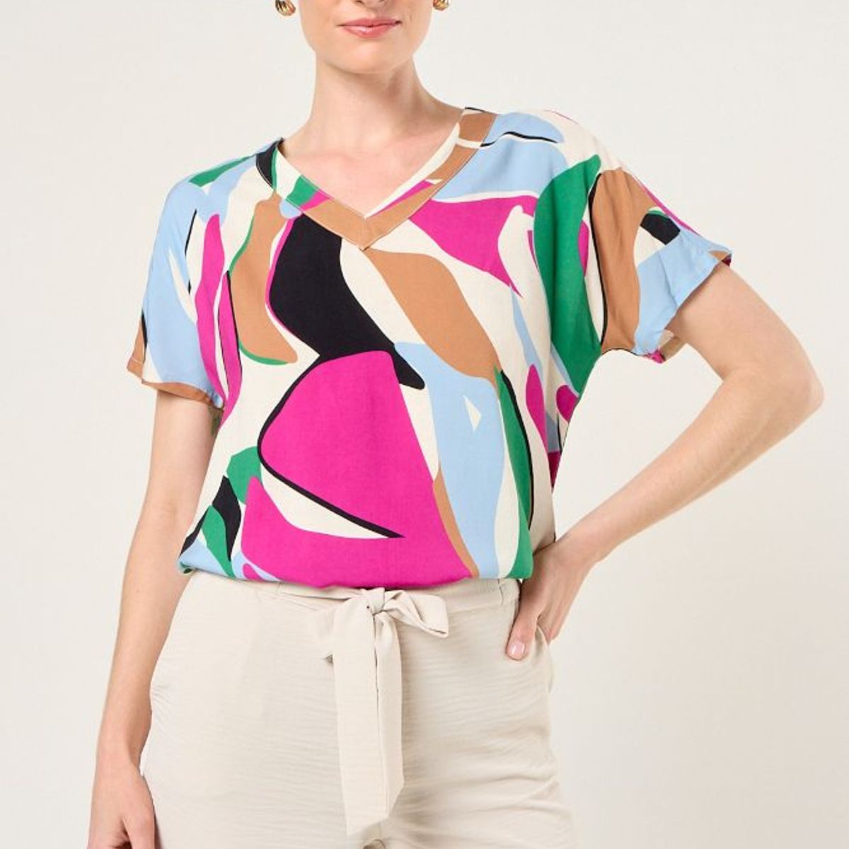 MA GRIFFE - Polera Fantasia Mujer Burdeos Magriffe