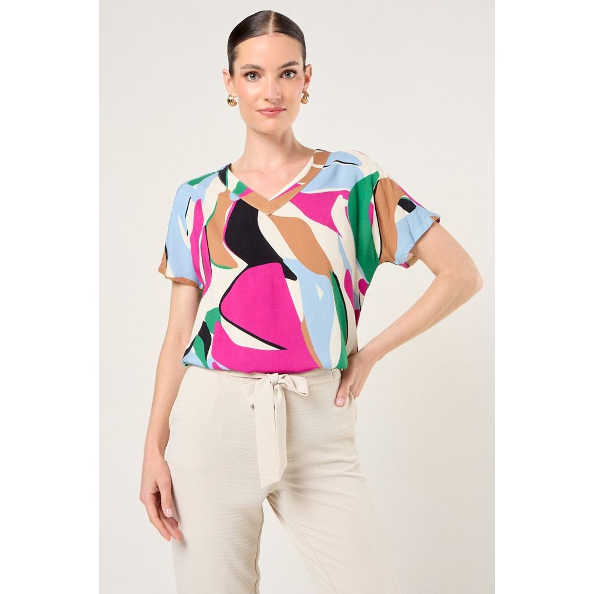 MA GRIFFE - Polera Fantasia Mujer Burdeos Magriffe