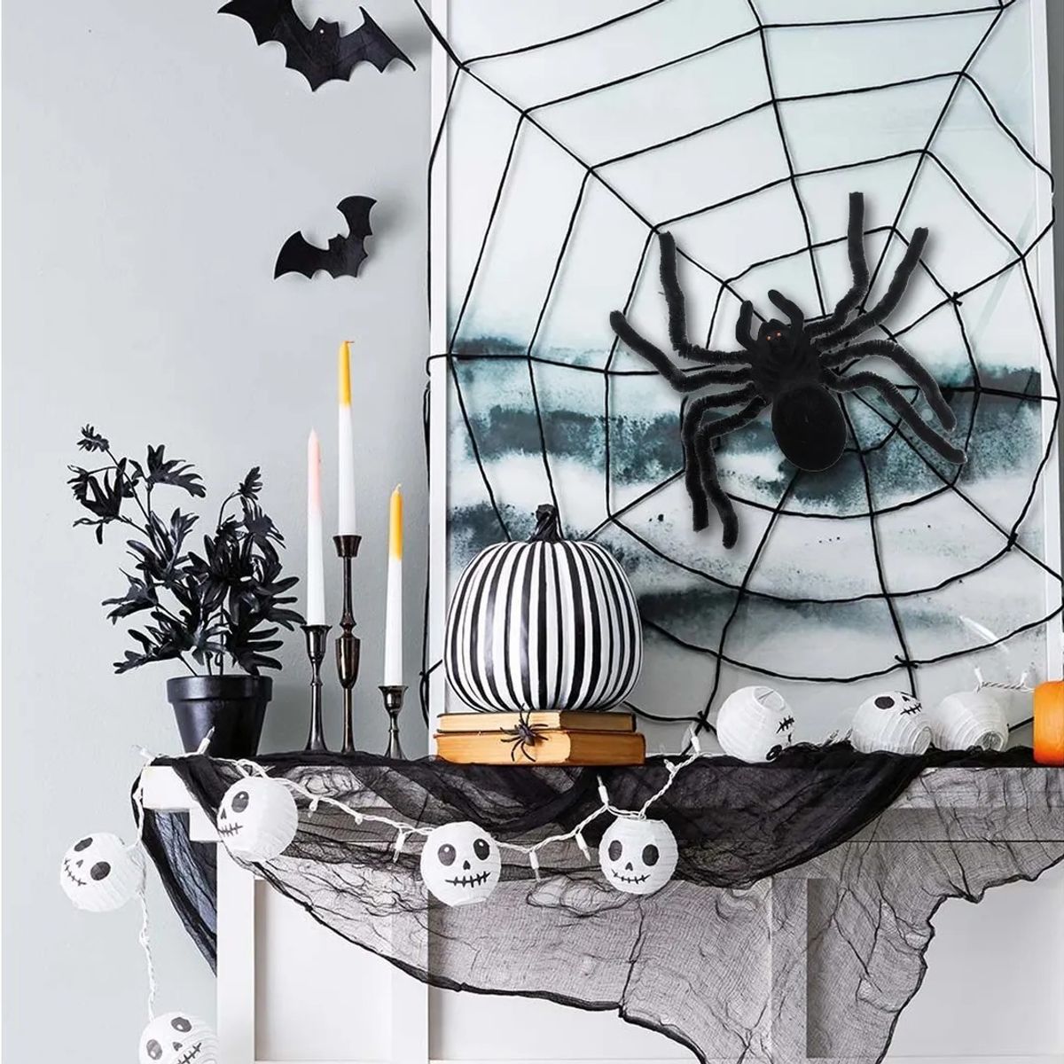 GENERICO - Araña Grande Decoracion Halloween Araña Decorativa Fiestas