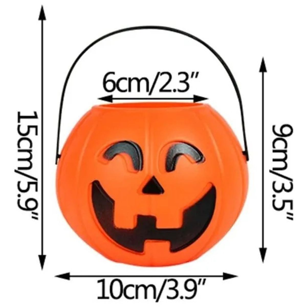 GENERICO - Mini Cubo Calabaza Para Dulces Halloween Cubo Dulce O Truco