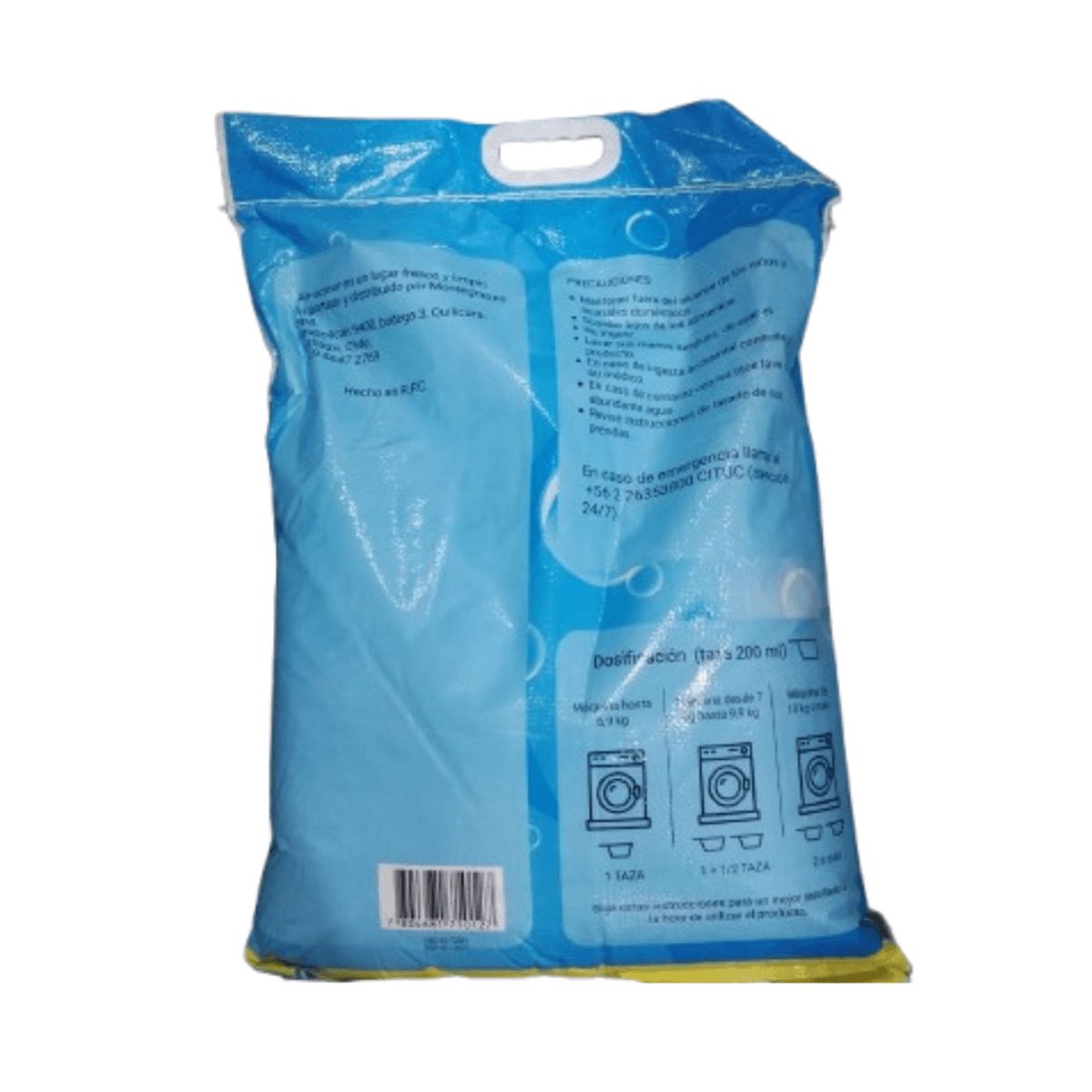 GENERICO - DETERGENTE EN POLVO PARA ROPA BLANCA Y COLOR BRENT MATIC 10 KG AROMA LIMON