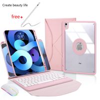 Funda Teclado de Español para iPad 10.9 10ª y iPad A16-rosa