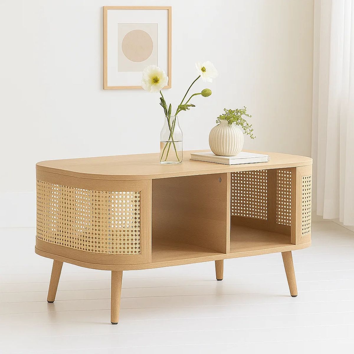 KLIK - Mesa de Centro Siena Rattan - Natural