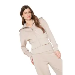 JACINTA TIENDA - Poleron Oli crudo