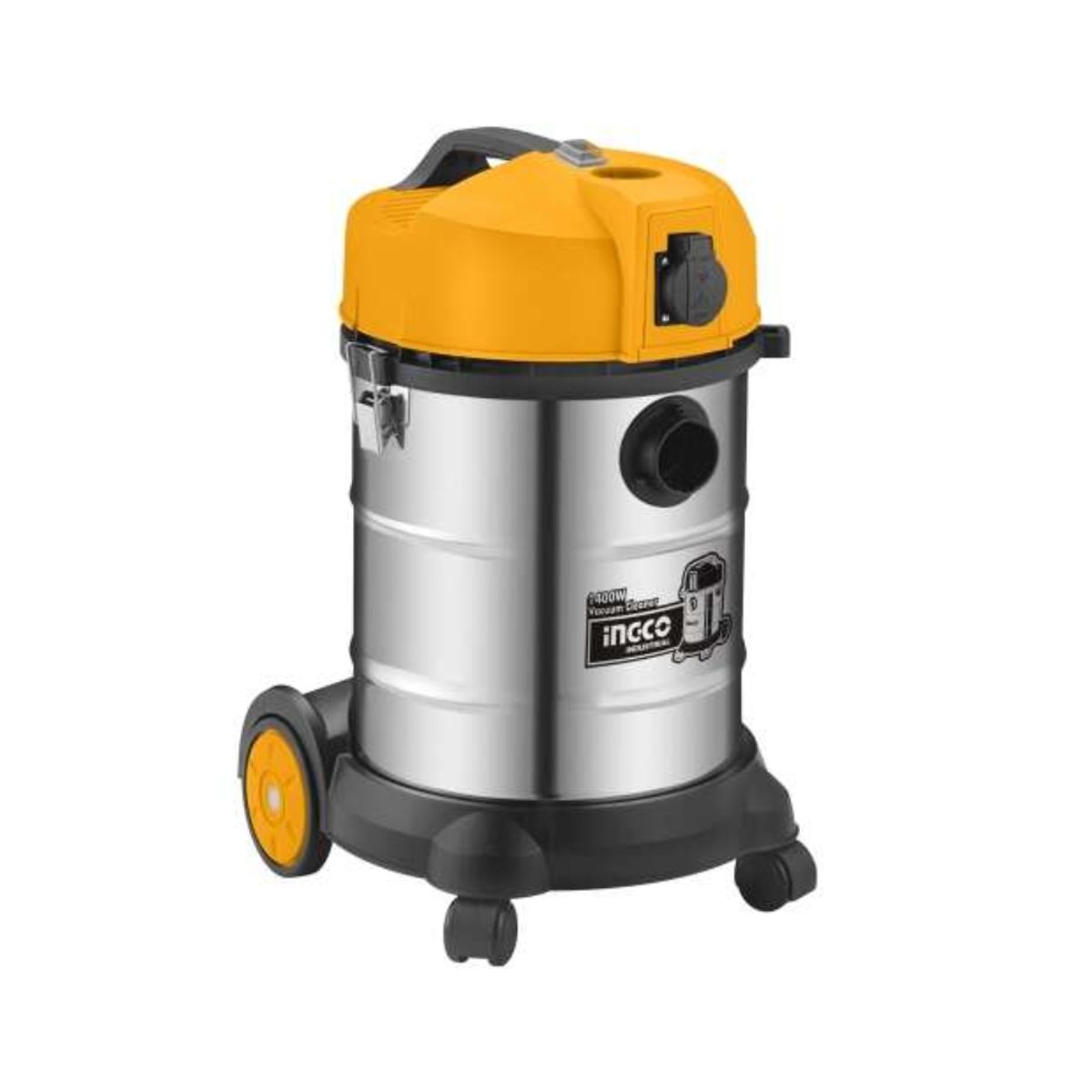 INGCO - Aspiradora Industrial 1400W 30L SecoHúmedo