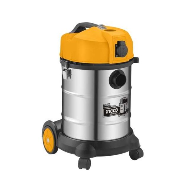 INGCO - Aspiradora Industrial 1400W 30L SecoHúmedo