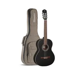 ALHAMBRA - Guitarra Clásica 1C Black Satin + Funda 4/4 10 Mm