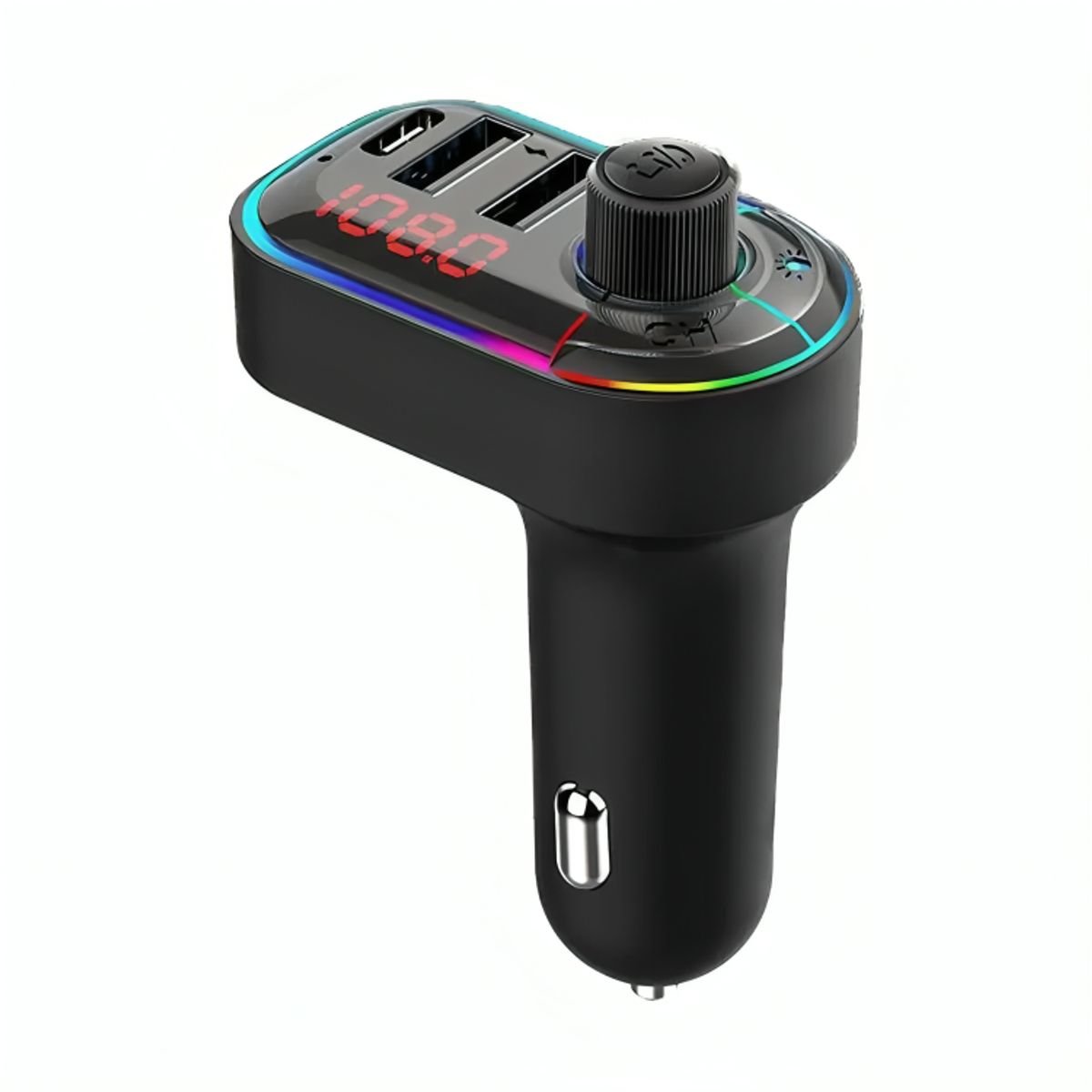 GENERICO - Transmisor Bluetooth Dual Usb Mp3 Type C Auto