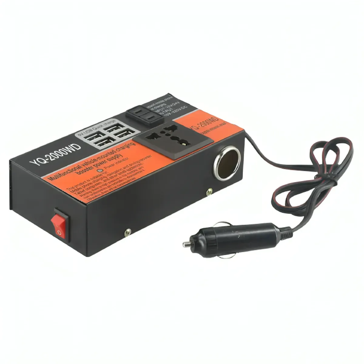 GENERICO - Inversor De Voltaje Auto Convertidor Corriente 200w 12v-220v
