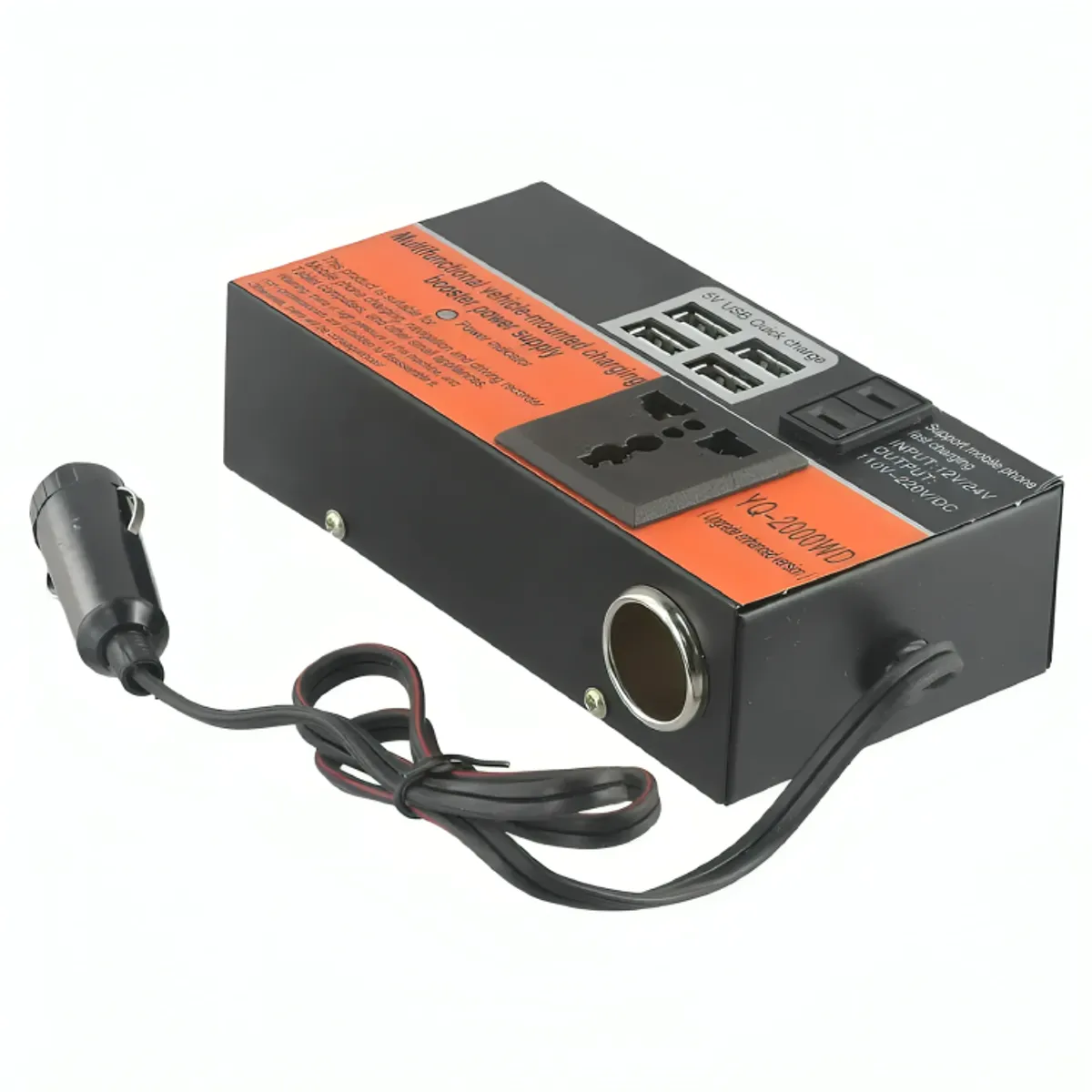 GENERICO - Inversor De Voltaje Auto Convertidor Corriente 200w 12v-220v