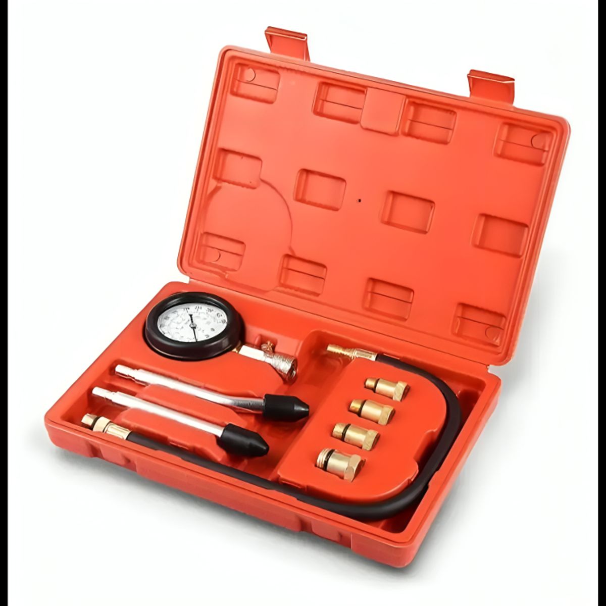 GENERICO - Juego de compresimetro bencinero 300 psi