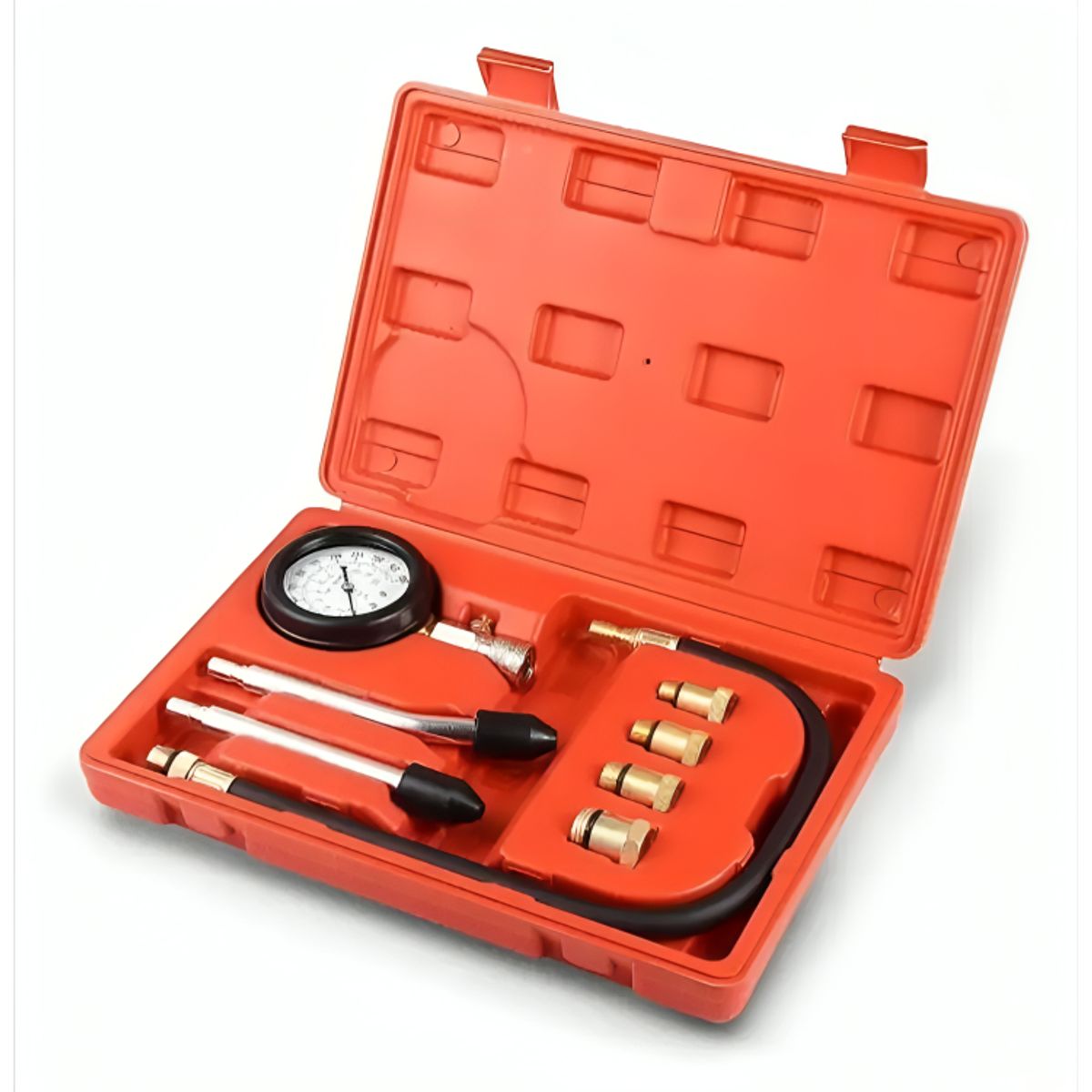 GENERICO - Juego de compresimetro bencinero 300 psi