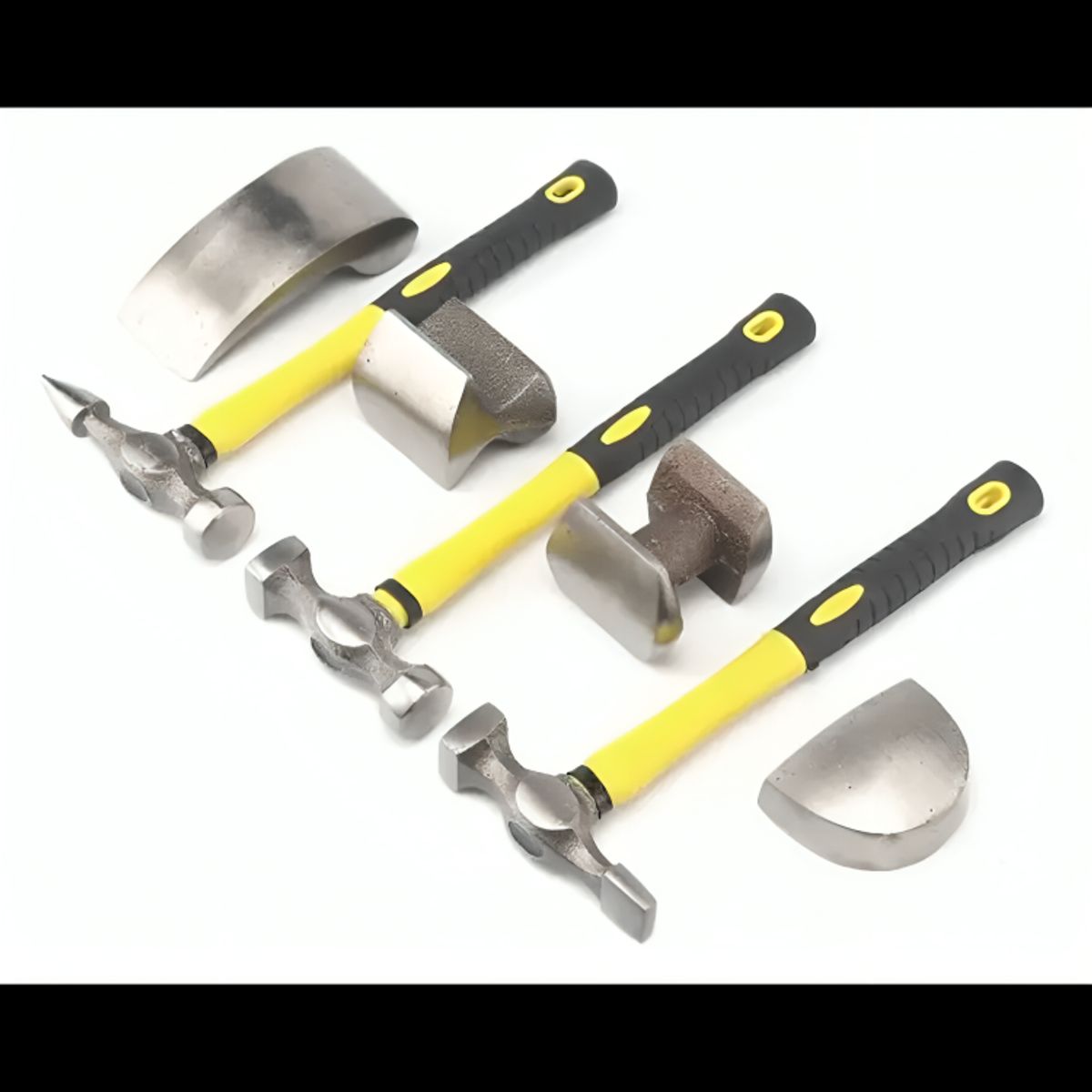 GENERICO - Kit Desabollador Martillo Set 7 Piezas Reparación Carrocería