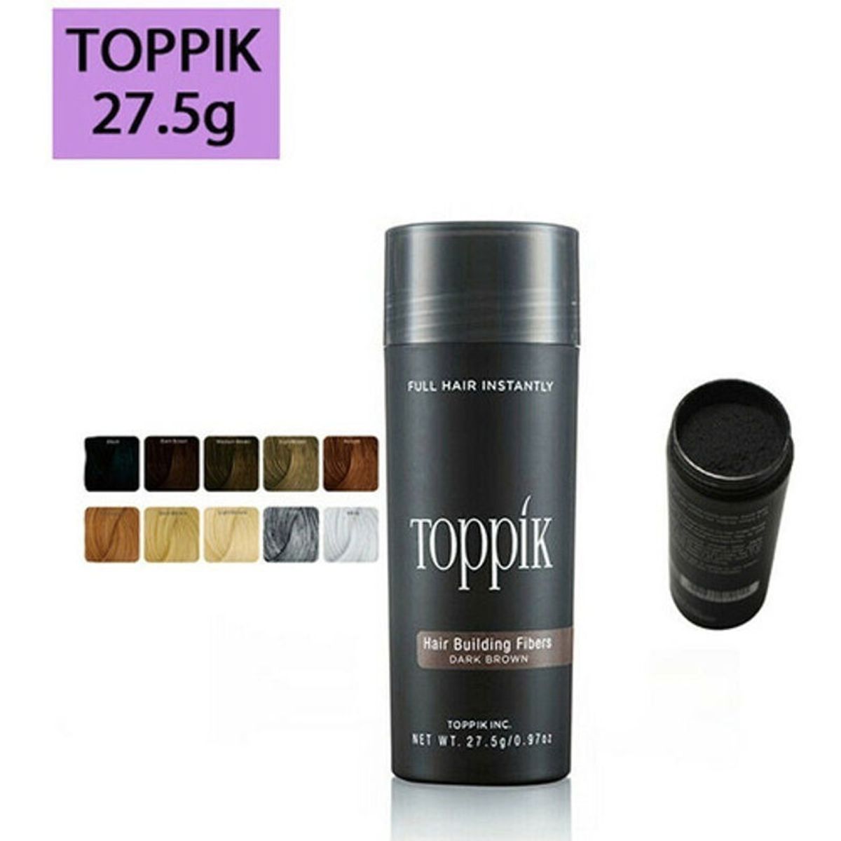 GENERICO - Toppik Pelo En Polvo 275g - Color Santiago