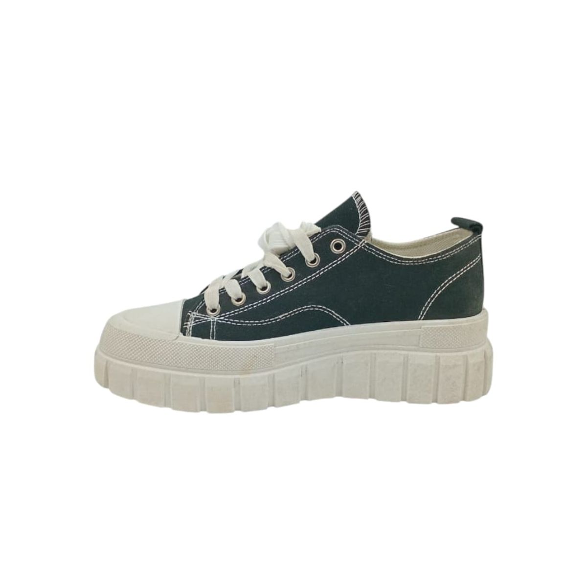 HERIEL - Zapatilla Negra Plataforma Mujer