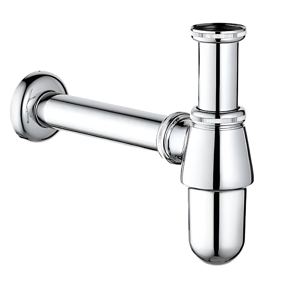 INOXCROM - Sifon Lavamanos Metalico Uno y Un Cuarto Cromado Acero Inoxcrom