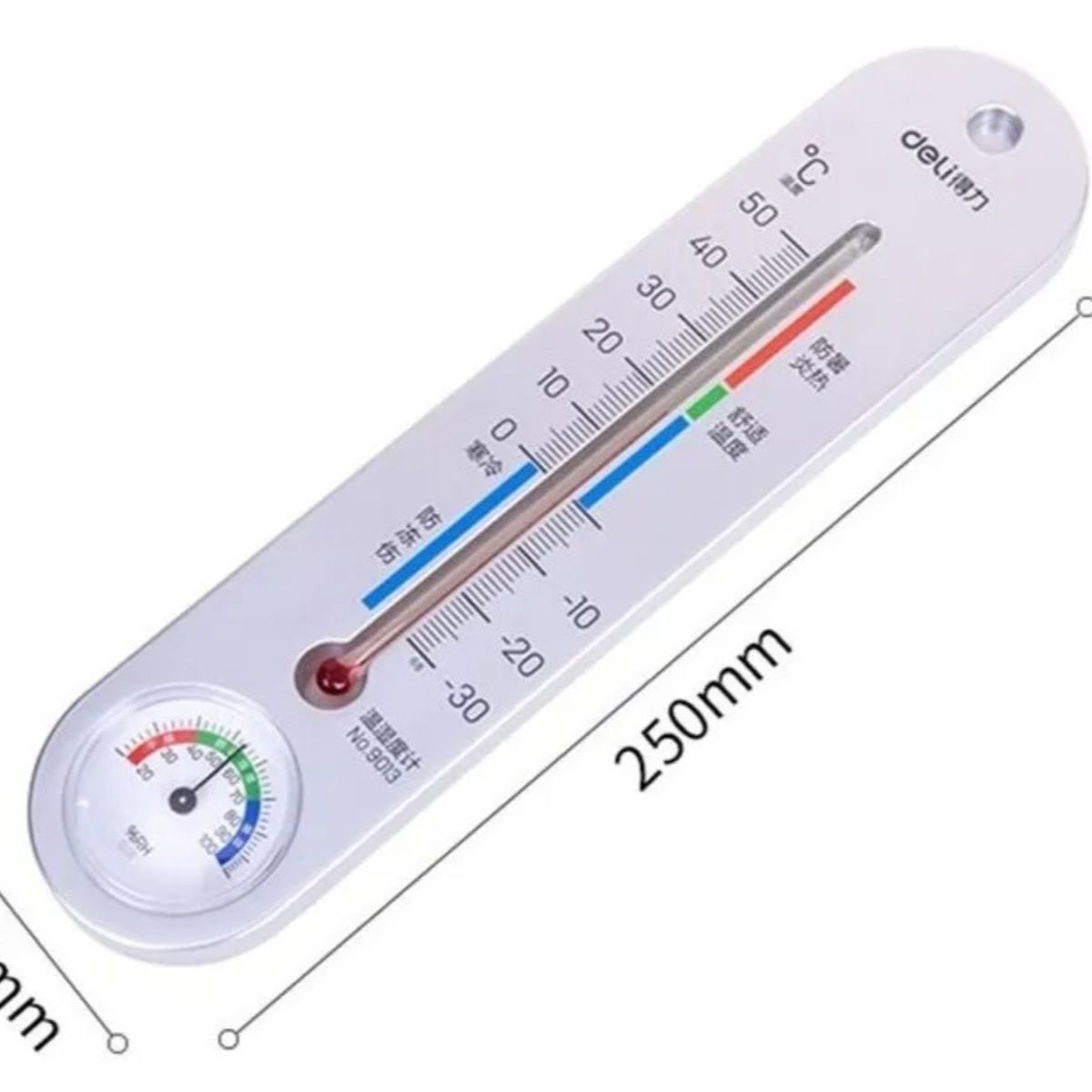 GENERICO - Termometro Higrometro De Pared Temperatura Humedad Pro