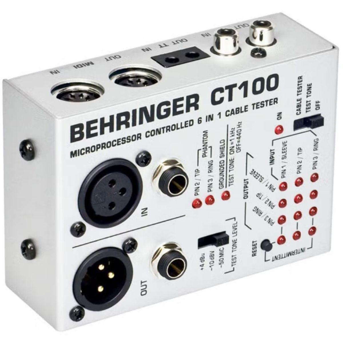 BEHRINGER - Testeador De Cables Profesional 6 En 1 Behringer CT-100
