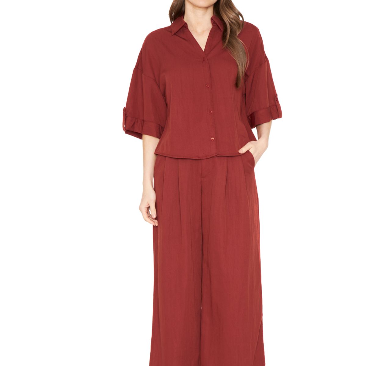JACINTA TIENDA - Pantalón Elena terracota Jacinta Tienda