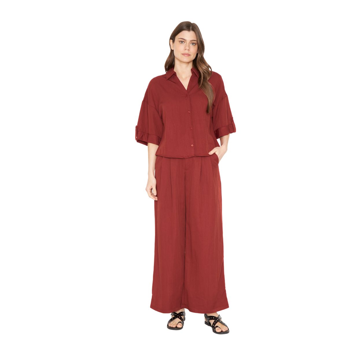 JACINTA TIENDA - Pantalón Elena terracota Jacinta Tienda