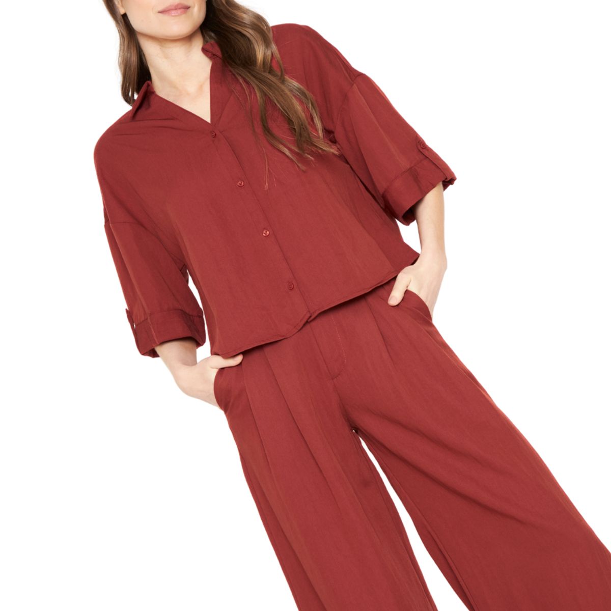 JACINTA TIENDA - Pantalón Elena terracota Jacinta Tienda