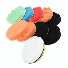 GENERICO - Kit De 10 Piezas Pulir Esponjas Almohadillas Para Auto