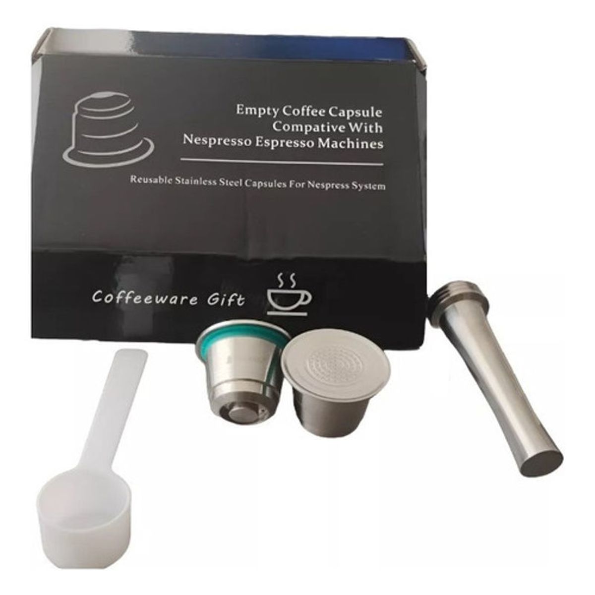 GENERICO - Pack Xl Cápsulas Reutilizable Acero Para Nespresso Nuevo