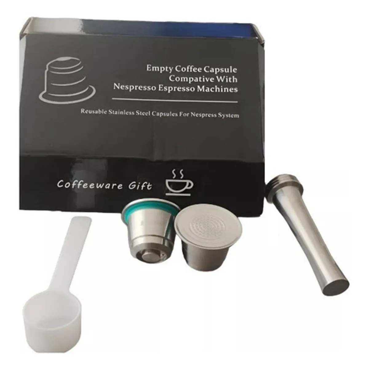 GENERICO - Pack Xl Cápsulas Reutilizable Acero Para Nespresso Nuevo