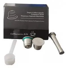 GENERICO - Pack Xl Cápsulas Reutilizable Acero Para Nespresso Nuevo