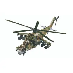 SLUBAN - Helicóptero Militar MI-24S Escala 135 Armable 893 Piezas