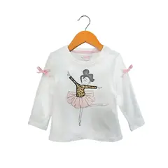 PUMUCKI - Polera Ballerina manga larga Blanca