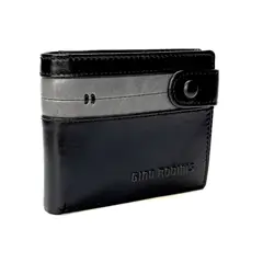 GINO RODINIS - BILLETERA DE CUERO HOMBRE PAOLO 673 NEGRO