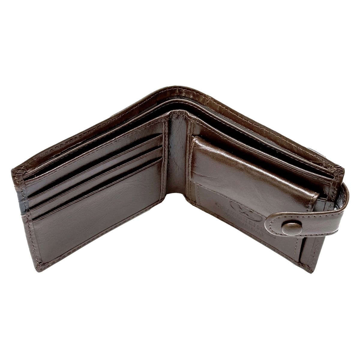 GINO RODINIS - BILLETERA DE CUERO HOMBRE  PAOLO  674 CAFÉ GINO RODINIS