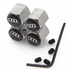 GENERICO - Set 4 Tapa Valvulas Anti Robo para Audi